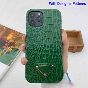 Luxury Brand Designer Phone Cases For iPhone 15 Pro Max iP14plus 15Pro 13Promax 12 11 Promax XR Xsmax 6 7 8 Shockproof Mobile Phone Cover Fashion crocodile Leather Case