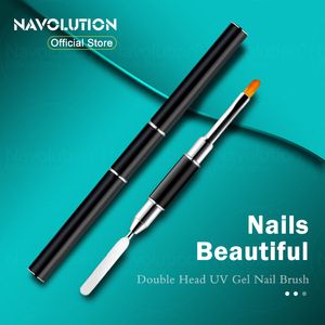 Tools es Dual Ended Head Nail Acrylic UV GeL Extension Building Drawing Pen Brush Removal Spatula Stick All for Manicures Tools
