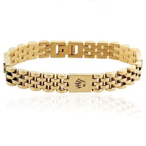 Luxury Fashion Speedometer Men Bangle Bracelet Charm Bracelet Men Crown Gold Chain Bracelet Men Watch Jewelry Accessories 210716198S