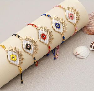 Türkisches Evil Eye Armband Damen Miyuki Perlen Armbänder Schmuck Geschenk für Freundin Pulseras handgefertigter Schmuck