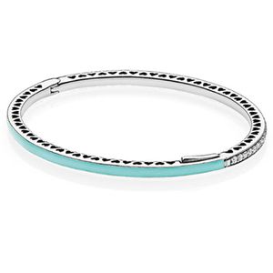 جديد 2021 100 ٪ 925 Sterling Silver Green Bracelet Fit DIY الأصلي Fshion المجوهرات هدية 2877