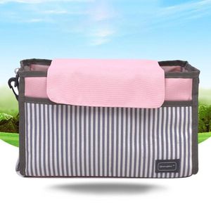 Storage Bags Infant Pram Cart Stroller Bag Portable Striped Baby Hanging Organizer Seat Pocket Carriage Pouch V