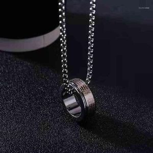 Titanium Steel Hip Hop Necklace Sweater Chain Pendant268o