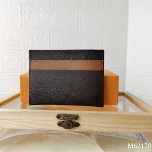 Porte Cartes Double Leather Credit Holder 지갑 카드 소지자 클래식 패션 남성 여성 럭셔리 디자이너 Bussiness 카드 케이스 커버 상자