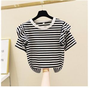 Magliette da donna Fashion ZC9509 Women Tops Tees 2022 Runway Luxury European Design Party T-Shirts Abbigliamento da donna