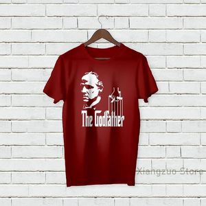 Men's T Shirts Personalised Add Name Text Godfather Inspired T-Shirt Cotton Casual Men Shirt Women's Tee Tops