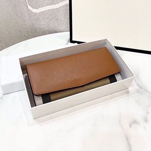 Controllare il portafoglio lunghi vera pelle in pelle borse moneta borsetta donna borsetto vintage borsetto slot a più carte con scatola di vendita al dettaglio