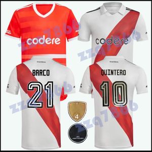 2023 River Plate Pratto Barco Soccer Jersey Martinez Cavenaghi Scocco Quintero 22 23 Plates Home Away Perez Football Concept Shirt Men Kids Kits