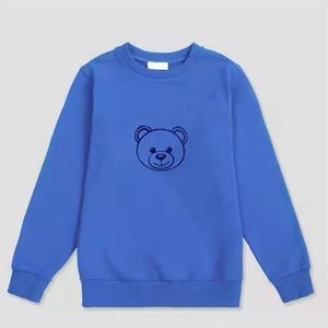 Sevimli Bebek Çocuk Kazakları toptan satış-Çocuk Hoodie Sweater T Shirts Tees Üst Mektup Ayı Sevimli Tearing Tee Bebek Genç Giysileri Sonbahar Uzun Kollu Kız Çok Molor Üstler Ch258m