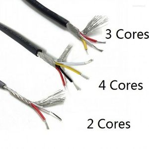 Lighting Accessories UL2547 Black/Grey 26 28AWG 2/3/4Cores Multi-Core Shielded Wire PVC Control Cable Tinned Copper For Communication