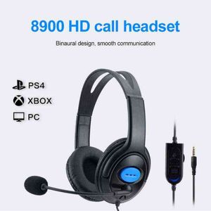 سماعات الرأس LED Professional LED لـ PS 4 PS5 Game Headset Light Bass Sstereo Gaming Ayphones مع MIC 3.5 مم تقليل الضوضاء T220916