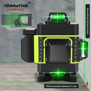 12/16 Lines 3/4D Laser Levels Self-Leveling 360 Horizontal And Vertical Cross Super Powerful Orange Green Laser Level