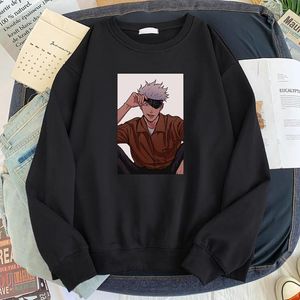 Felpe con cappuccio da uomo Felpe da uomo Jujutsu Kaisen Divertente Anime Maschile Casual Harajuku Pullover Primavera Moda Streetwear Abbigliamento Uomo Hip