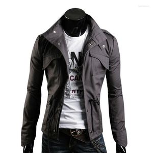 メンズジャケットプロのデザインメンジャケットスタンドカラーパーソナリティメンズカジュアルスリムタイプのコート