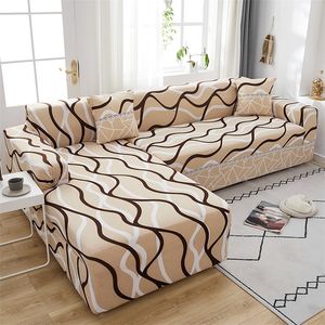 Stuhlhussen Elastischer Sofabezug Hochwertige verstellbare Sofas Chaise Lounge für Wohnzimmer Schnittcouch Eckbezug 220919