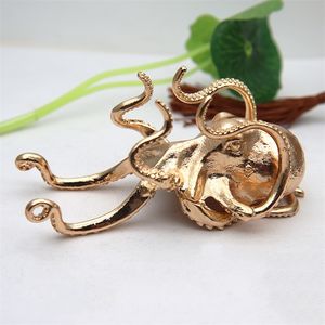 Decorative Objects Figurines Metal Octopus Cuttlefish Statue Desk Stand for Phone Bracket Pen Spectacles Holder Car Ornaments Home Decor Decoration 220919