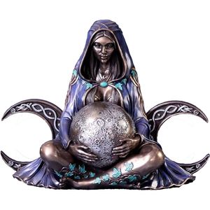 Decorative Objects Figurines Mother Earth Statue Gaia Fairy Buddha Figurine Goddess Healing Chakra Meditation Mythic Home 220919