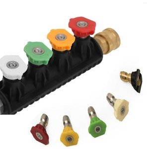 Lance 4500PSI Pivoting Coupler Wand Quick Connect 5 Nozzle Tips High Pressure Washer Power Spray Kit