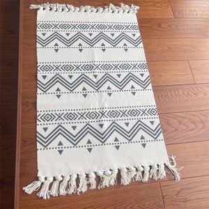 Carpet Handmade Cotton Tassel Home Teave Taxets Welcome Pad Pad Bedroom Room Rugs Igreja Pray Bath Bathatom 220919