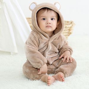 2024New Rompers生まれた赤ちゃんKigurumi Boy Girls Pamas Animal Animal Cartoon Romper Hooded Pajama Lion Monkey Costumes Toddler Cosplay Closslownes