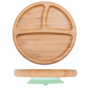 Cups Dishes Utensils Baby Dinner Plate Feeding Bowl Wooden Kids Dinnerware With Silicone Suction Cup Fork Spoon Children's 220919