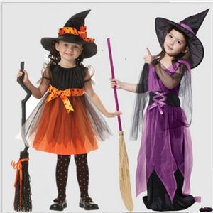 Şenlikli Çocuk Malzemeleri toptan satış-Parti Malzemeleri Cadılar Bayramı Kostümleri Çocuklar Cadı Çocuk Cosplay Elbise Etkinlik Anime Kostüm Festival dy E3
