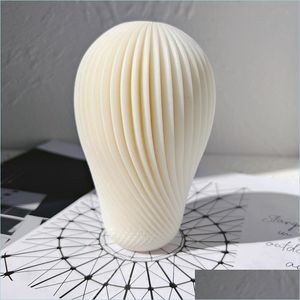 VELLES SPRIGAL BALONON Design Candle Sile Mold Round Twirl Soy Moldes