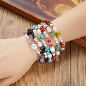 Moda Irregular Natural Stone Casa P￩rola Colar Bracelet