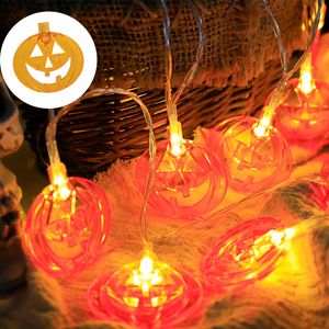 Halloween Decor Lights LED Pumpkin Lantern String Battery Lamp Party Wall Supplies Ghost Festival Light Decoration 21 7ry E3