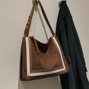 Evening Bags Fashion Brand Designer Suede Shoulder Crossbody Women Handbag Purses 2022 Vintage Ladies Messenger High Quality