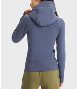 Lulus Yoga Jape Womens Zdefiniuj jogę hoodieworkout sportowy płaszcz scuba fitness kurtka High Street Sport Sports Szybki suchy aktywny odzież Top Solid Zip Up Tops A39N 6XJ6