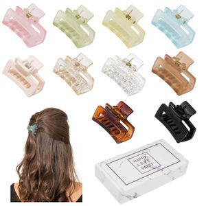 Hair Clips Barrettes Small Claw For Women Girls Tiny Thin/Medium Thick 1 5 Inch Mini Jaw Matte Rec Nonslip Clip With Gif Dhseller2010 Amopz