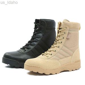 Botas masculinas botas táticas deserto combate sapatos de caça ao exército militar Shooting L220920