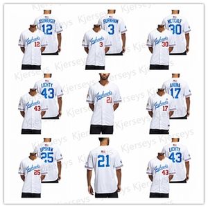 Glanik1 NCAA Канзас 21 Jayhawks Ku Button-Up Baseball Jersey 43 Tlichty 25 Caleb Upshaw 30 Nolan Metcalf 3 Кейси Бернхэм 18 Стив Ренко 12 Тавиан