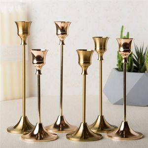 Ljushållare 3PCSSet Candelabra Holder Wedding Table Centerpieces Stand Candelabrum H55A 220919