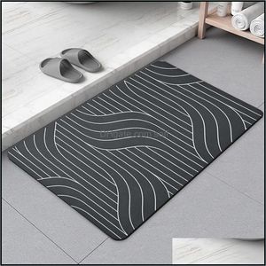 Dywany dywany mata łazienkowa super chłonna wanna dywanika Szybkie suche maty podłogowe Łatwe do czyszczenia Alfombras para portier kuchenny dywan shyge