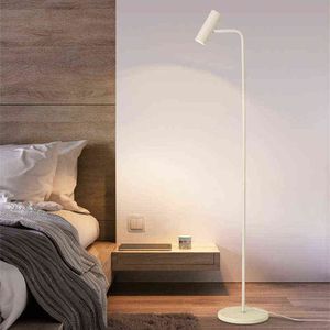 Lampen Enna vloerlamp LED Dimpelbaar goud/zwart/witte minimalistische spotlight foyer slaapkamer verticale home decor leesvloer lamp 0919