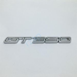 Silver Metal GT350 Emblem Car Fender Boczna naklejka dla Forda Mustang Shelby Super Snake Cobra GT I