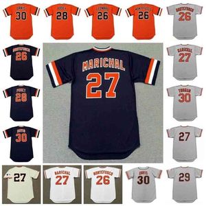 Glac202 San Francisco Vintage Beyzbol Forması 26 Jeffrey Leonard 1982 John Montefusco 1976 27 Juan Marichal 28 Buster Posey 1970'ler Fuentes 30 Chili