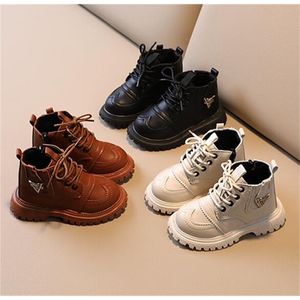 Boots autumn winter girls ankle boots boys baby fashion single double buckle children princess short snow 220919