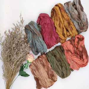 Scarves Tie-dyed Irregular Color Womens Wear Scarf Autumn Winter Fashion Warm Silk Wraps Shawl