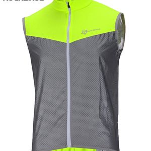 Mäns västar Rockbros Cycling Vests Reflective Safety Vest Bicycle Sportswear Outdoor Running Breattable Jersey For Men Women Cykel Vindrock 220919