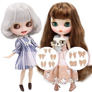 ICY DBS Blyth Doll No2 WHITE And Black Skin Joint Body 16 BJD Special Price Toy Gift 220816