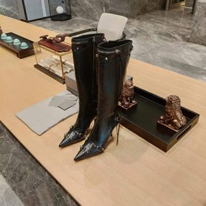 Мода Martin Designer Boots Boots Женские заклепки ботинки лодыжка карман черные римские ботинки нейлоновые военные военные боевые логотип маленький большой размер евро тонкий каблук