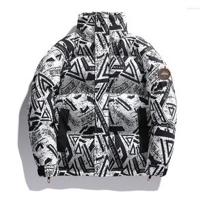 Masculino masculino de casaco de inverno parkas masculino engrossa casal quente oversize Bomber Harajuku Parka Coat Women Fashion coreano