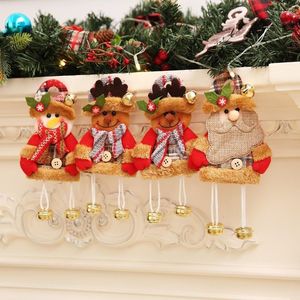 Decorações de Natal 1pcs Adorável Elk Diy Bells Ornamentos pendentes Craft for Natal Tree Ornament Party Kidschristmas GiftChristmas