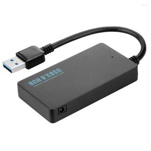 4-ポートUSB3.0ハブ高速アダプターケーブルマルチデバイスコンピューターラップトップインジケーターライトUSB Windows XP / Vista