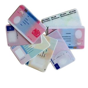 Опт 100%поликарбонатный ПК пустые идентификационные карты / привод лицензионные карты с голограммой и ультрафиолетными чернилами