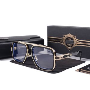 2022 Occhiali da sole da pilota vintage da uomo quadrati Occhiali da sole da donna Fashion Designer Shades Luxury Golden Frame Occhiali da sole UV400 Gradient LXN-EVO DITA