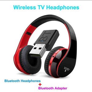 Headsets Bluetooth Headphones With Transmitter Receiver Wireless Earphone HiFi Stereo Music Headset TV Headphone For PC Computer Gaming T220916